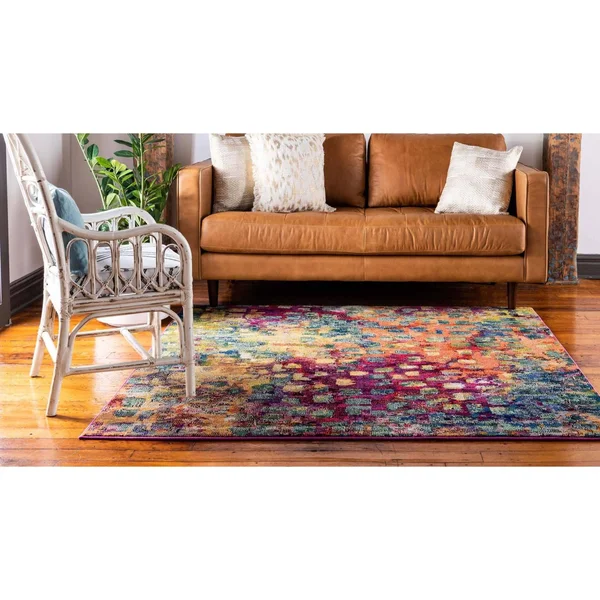 Unique Loom Ivy Jardin Square Rug - 9& 10 x 9& 10 Multi