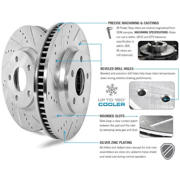 Power Stop - Front Z26 Street Warrior Brake Kit K3021-26