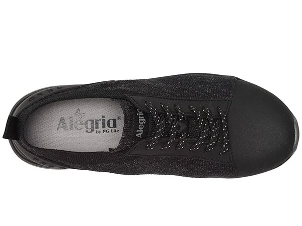 Traq by Alegria Women's Qest Sneaker Black 41