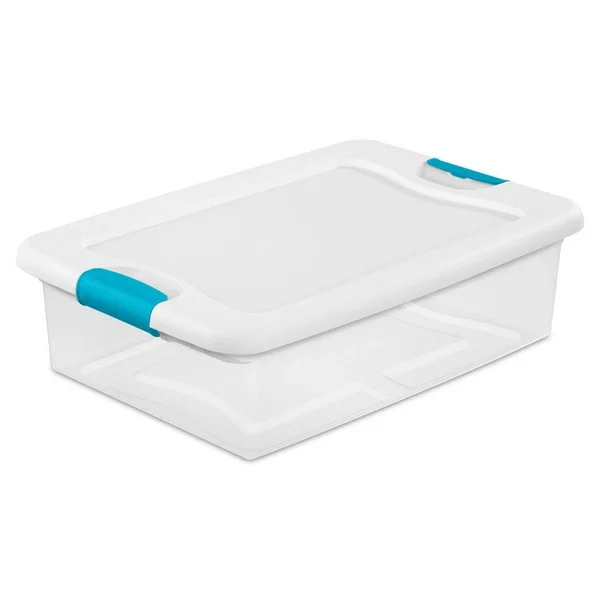 Sterilite 32 qt. Clear Stackable Latching Storage Box Container (30-Pack)