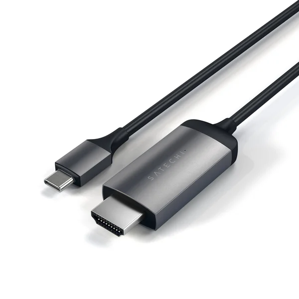 Satechi ST-CHDMIM - Video - audio cable 4K support - Space gray - 6 ft - Plug 24 pin USB-C to M 19 pin HDMI Type A