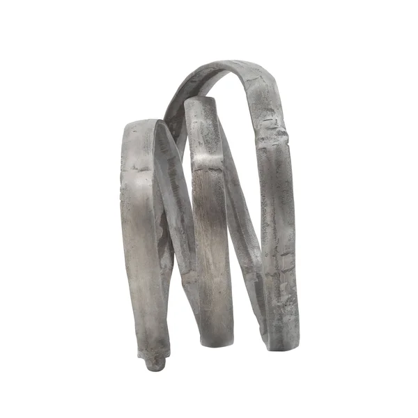 13x22 Metal Ring Sculpture in Gun Metal - Sagebrook Home 15659-02