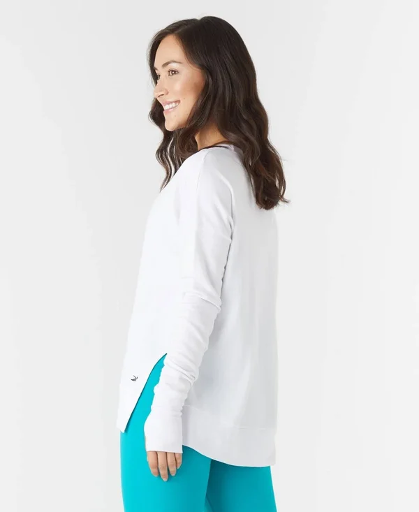 Glyder Lounge Long Sleeve: White, M, White