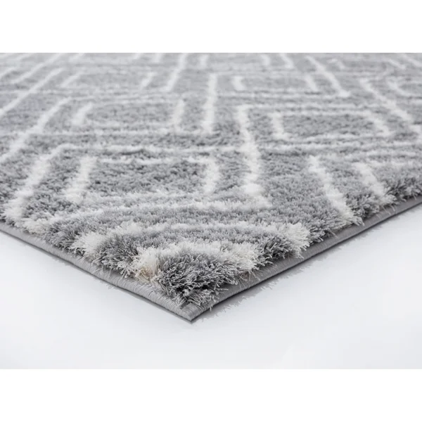 Carson Carrington Tovhult Machine-made Shag Area Rug - 2&7x22 x 7&2x22 Runner - Grey