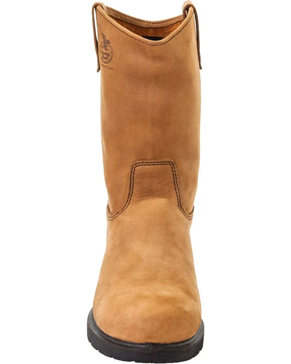 Georgia Boot Men's Farm & Ranch Wellington Comfort Core Work Boots, Mississippi Tan