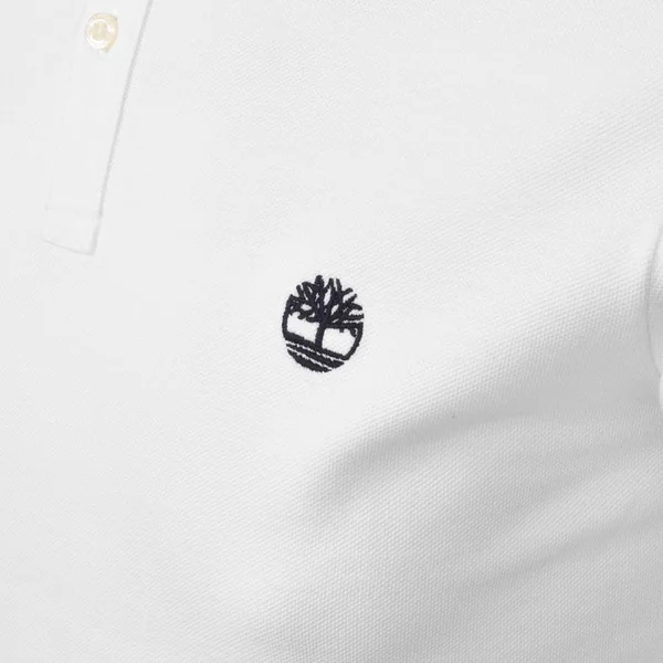 Timberland Tipped Short Sleeved Polo T Shirt White