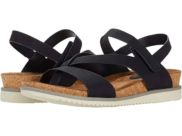 Eurosoft Lexie Wedge Sandal, 8.5, Leather