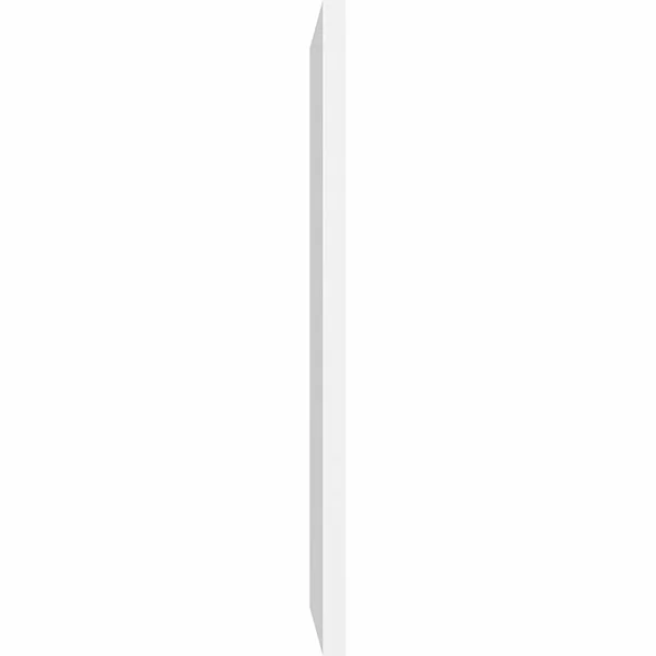 Ekena Millwork GVPVE28X4201SN 28x22W x 42x22H Vertical Surface Mount PVC Gable Vent: Non-Functional - w/ 3-1/2x22W x 1x22P Standa