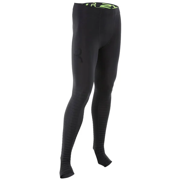 2XU Men's Elite Power Recovery Compression Tights Black - Green M