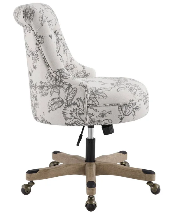 Linon Home Decor Hollyn Office Chair - Gray