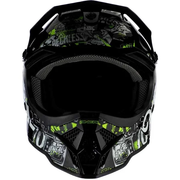 O&Neal 3 Series Attack Helmet - Black/Neon Yellow - XL