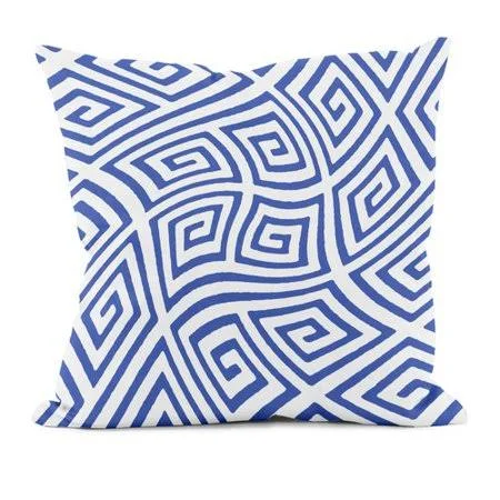 Wrought Studio Mann Throw Pillow, Blue