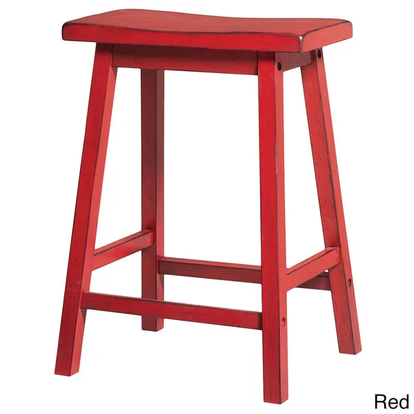 Acme Gaucho Counter-Height Stool - Antique Oak, Set of 2