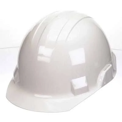 Bullard VTWHR Hard Hat, FrtBrim, Slotted, 4Rtcht, White