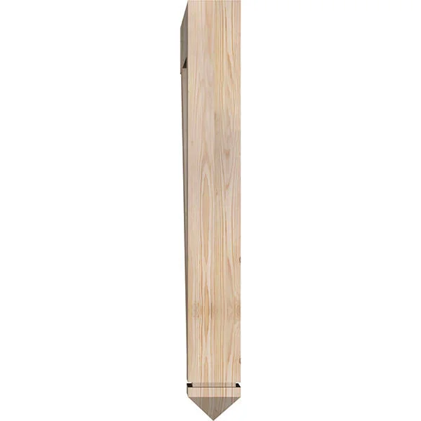Ekena Millwork 5 1/2x22W x 38x22D x 44x22H Traditional Arts & Crafts Smooth BRACKET, Douglas Fir
