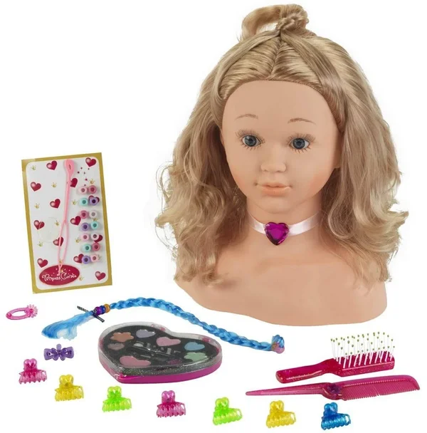 Theo Klein 5240 Princess Coralie Make-Up and Hairstyling Head (33 cm)