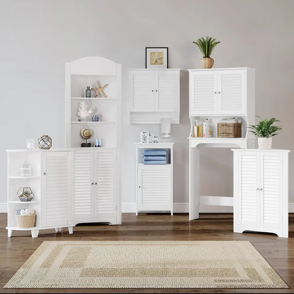 Riverridge Ellsworth Floor Cabinet with Side Shelves - Espresso