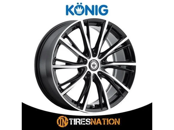 Konig Impression 53mb Wheel 16x7.5 5x4.5 (5x114.3) Gloss Black Machined 40mm