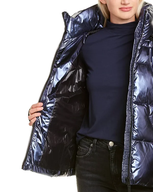 S13 Womens Kylie Short Down Jacket - XL, Blue