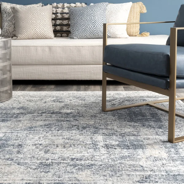 nuLOOM Jayla Barbed Iris Blue 9 ft. x 12 ft. Medallion Indoor Area Rug
