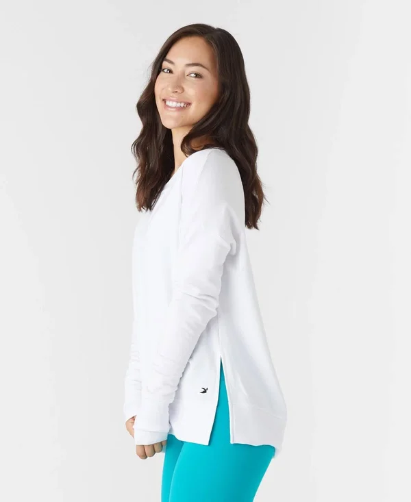 Glyder Lounge Long Sleeve: White, M, White