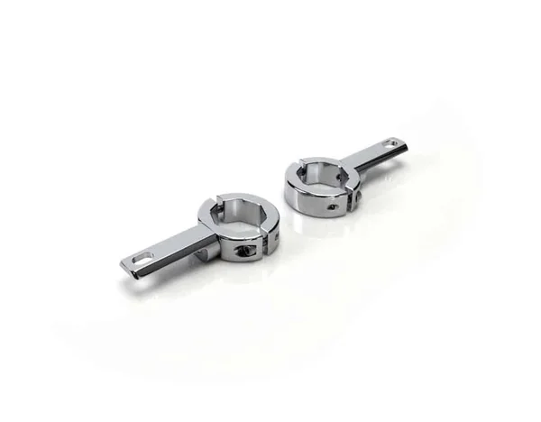 Denali 32mm-38mm Tube Mount Kit for Mounting Auxiliary Lights - Chrome