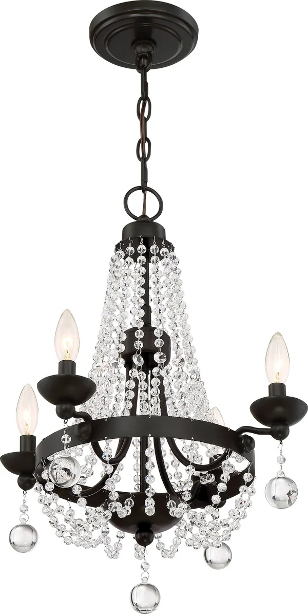 Quoizel Livery 4 Light Chandelier - Western Bronze - LVY5004WT