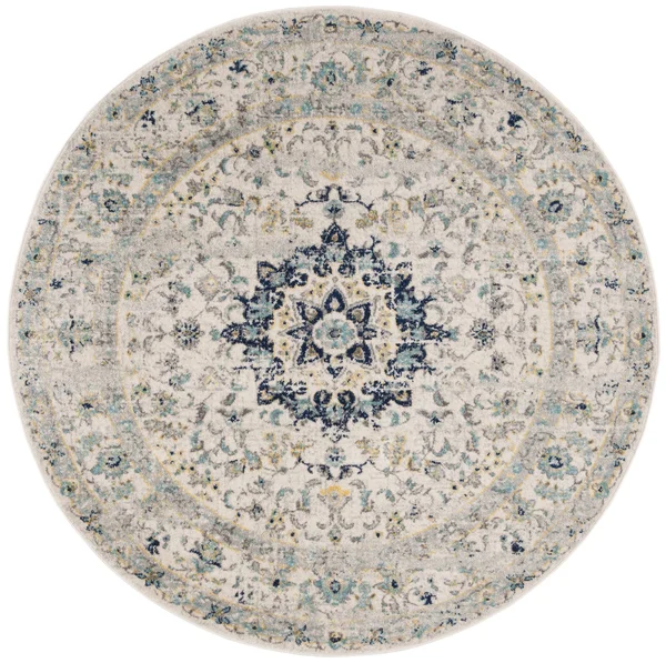 Safavieh Madison MAD155M 2&3x22 x 10&0x22 Runner Ivory, Blue Area Rug