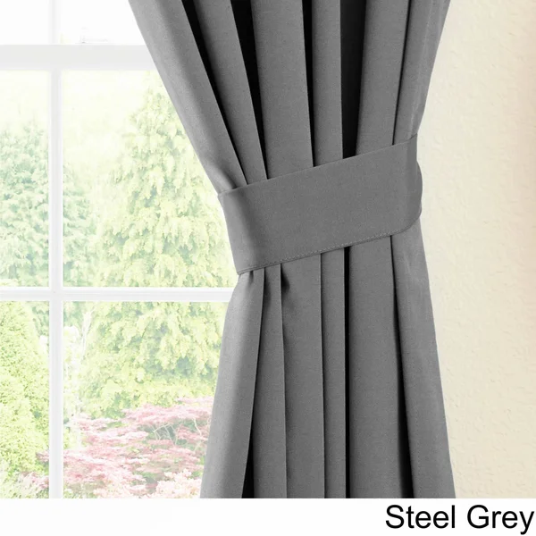 Blazing Needles 84 inch Twill Curtain Panels in Sage (Set of 2)