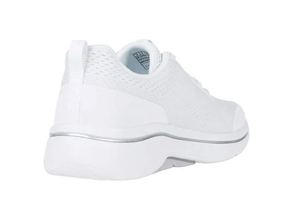 Skechers GOwalk Arch Fit - Motion Breeze White/Silver - Size 7.0
