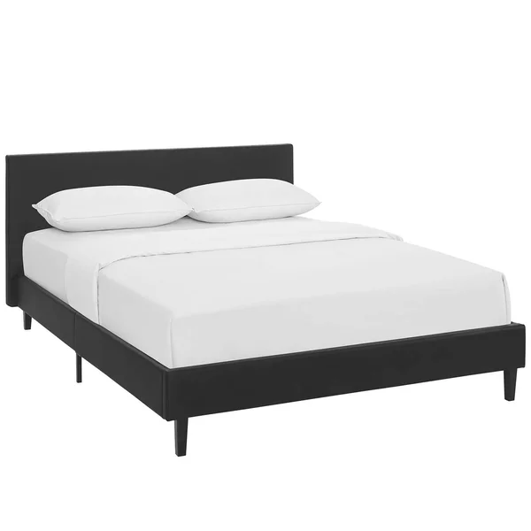 Modway Anya Queen Vinyl Bed - White