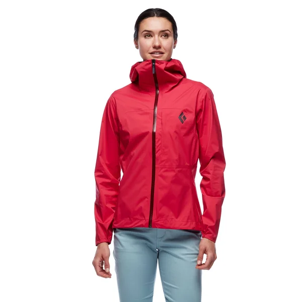 Black Diamond Fineline Stretch Rain Shell - Women's Pomegranate - Xs
