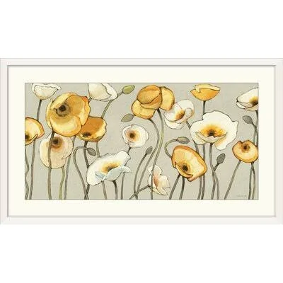 &Jaune Gris I& by Shirley Novak Painting Print Winston Porter Size: 20x22 H x 32x22 W x 1x22 D - Format: White Framed