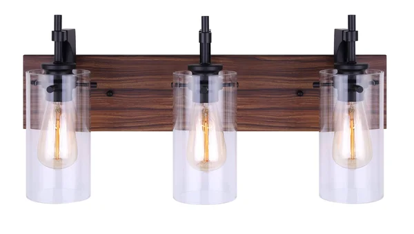 Canarm IVL710A03BKW Arlie 3 Light Vanity, Black