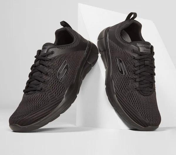 Skechers Men's Relaxed Fit: Equalizer 3.0 Sneakers, Black/Black, 6.5