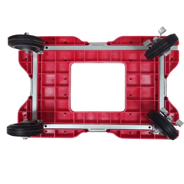 Snap-Loc 1500 lb All-Terrain Professional E-Track Push Cart Dolly Red, 32" x 20