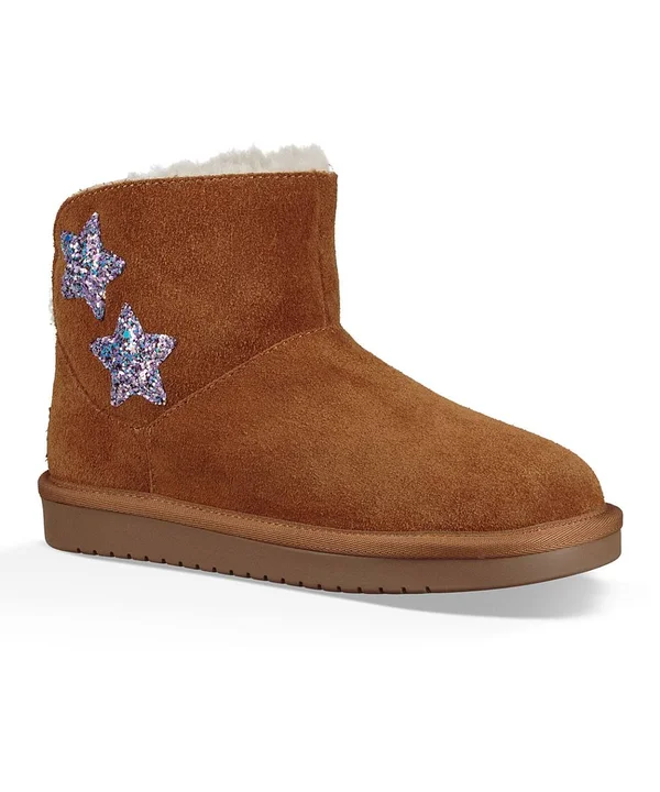 Koolaburra by Ugg - Kids& Koola Star Mini Boots in Chestnut, Size 12