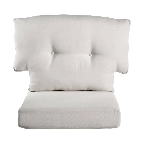 Grand Basket Co. Charlottetown 23.5 in. x 26.5 in. 2-Piece Outdoor Chair Cushion in Linen