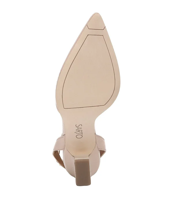 Sarto by Franco Sarto Women's Starla Ankle Strap Heel - Size: 5.5, Blush Nappa Leather
