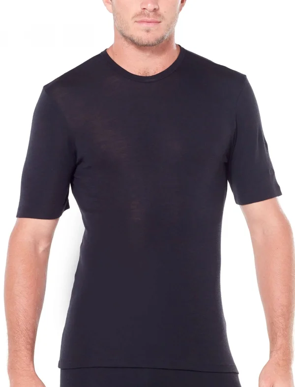 Icebreaker Men's 175 Everyday Short Sleeve Crewe Black M