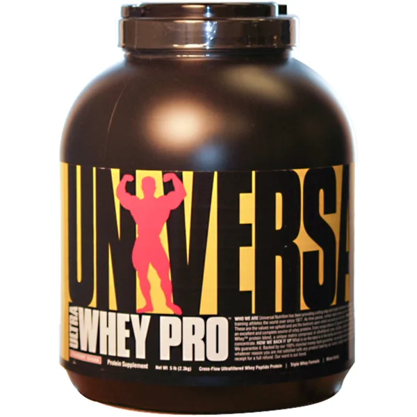 Universal Nutrition Ultra Whey Pro Protein Supplement - Strawberry Banana - 5 lbs jar