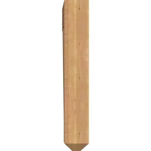 Ekena Millwork BKT06X26X34THR04SWR 5 1/2x22W x 26x22D x 34x22H Thorton Craftsman Smooth BRACKET - Western Red Cedar