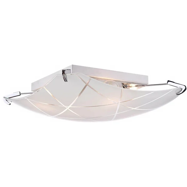 Lattice 16 1/2x22 Wide Contemporary Chrome Ceiling Light