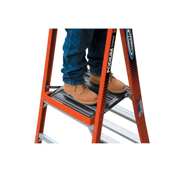 Werner 9ft Reach Height Fiberglass Podium Ladder 3ft Type iA PDIA03
