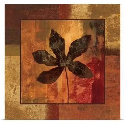 October Leaf IV by Silvia Vassileva - Print Winston Porter Size: 24x22 H x 24x22 W x 0.75x22 D, Format: Canvas