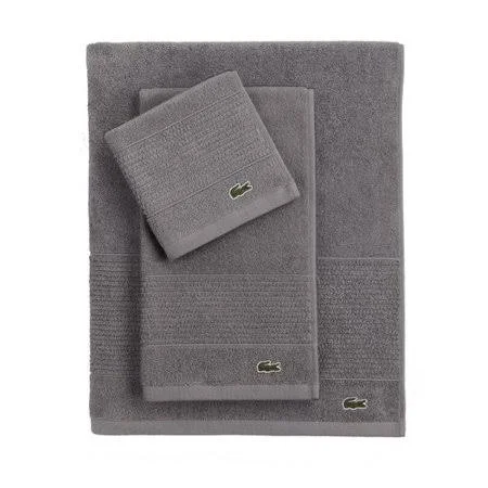 Lacoste Legend Supima 100pct Cotton Bath Towel, Meteorite
