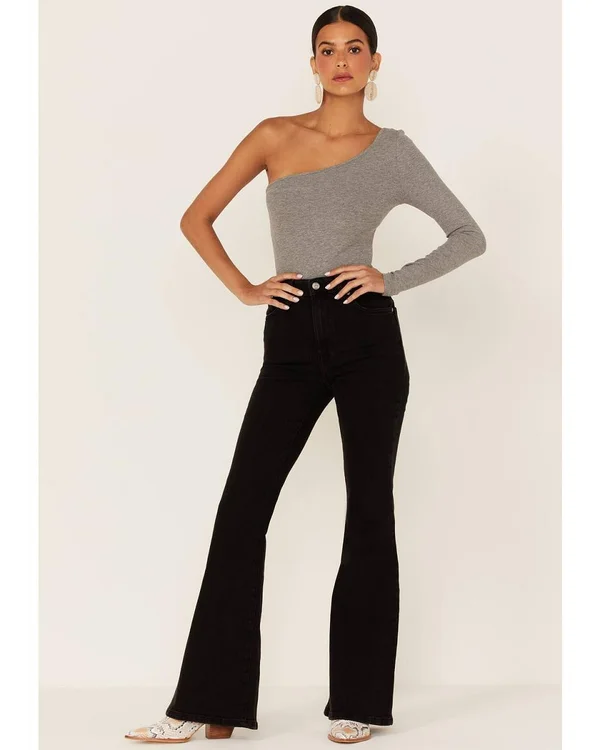 Lee Women's Black High Rise Flare Jeans
