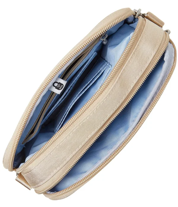 Baggallini RFID Festival Bag (Champagne Shimmer) - 8.5" x 5.5" x 2"