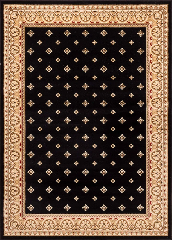 Well Woven Barclay Hudson Terrace Transitional Border Black 3&11 inch x 5&3 inch Area Rug