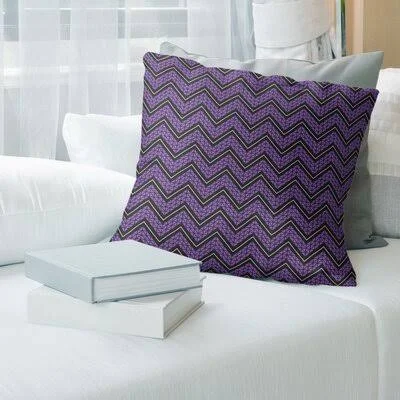 Stephenie Accent Hand Drawn Chevron Pattern Throw Pillow Brayden Studio Size: 16x22 H x 16x22 W, Fill Material: Down Alternative